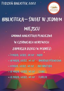 Tydzień Bibliotek - zaproszenie na warsztaty dla dzieci