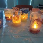 Lampiony wykonane przez dzieci podczas Nocy Bibliotek