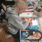 Warsztaty walentynkowe w bibliotece.